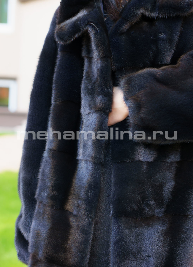 Норковая шуба модель № S-692 универмаг малина