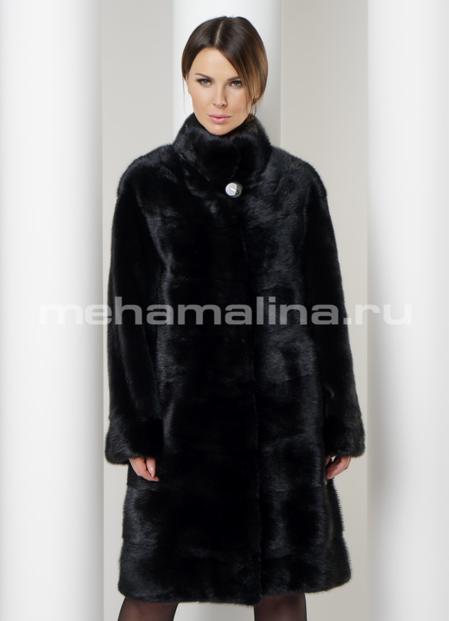 Норковая шуба  модель № S-580 универмаг малина