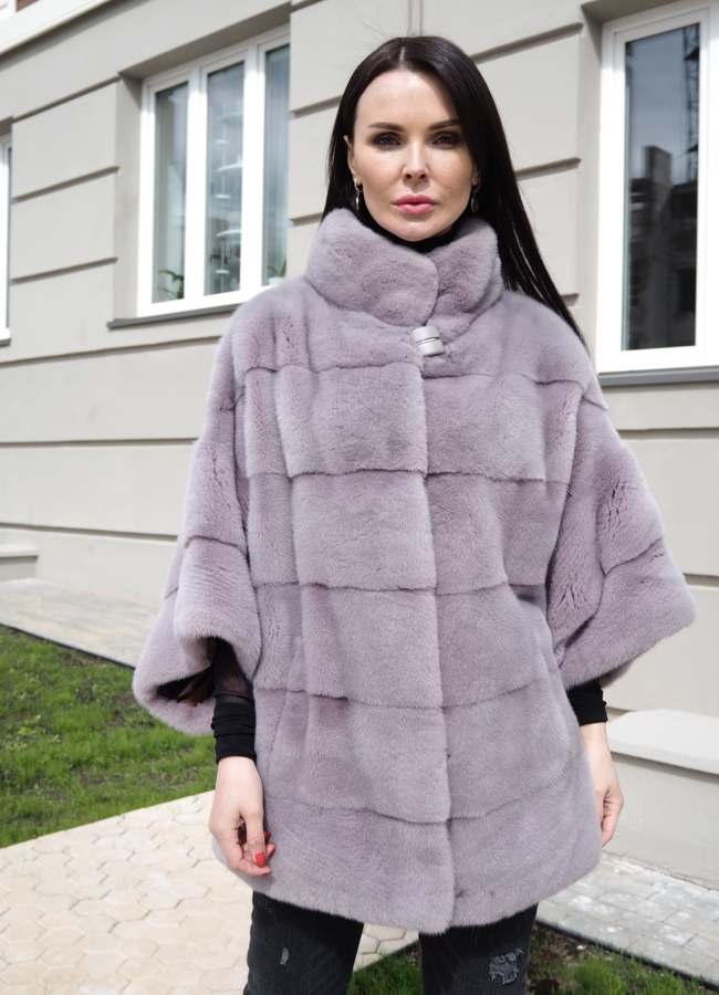 Женское пальто из скандинавской норки 