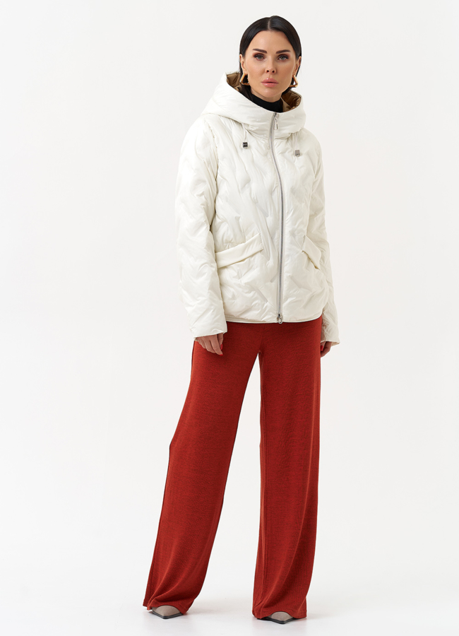 Женская утепленная куртка с капюшоном модель № 29945 в кредит