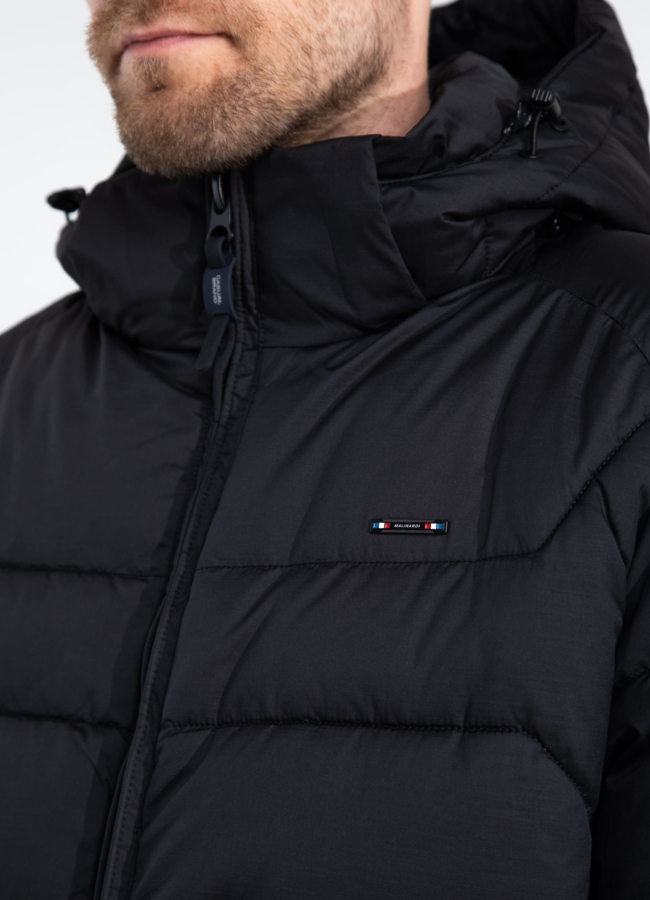 Мужской пуховик с капюшоном  модель № 25786 универмаг малина