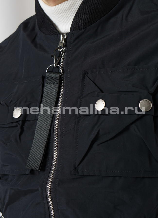 Куртка бомбер с накладными карманами модель № 5310 в рассрочку