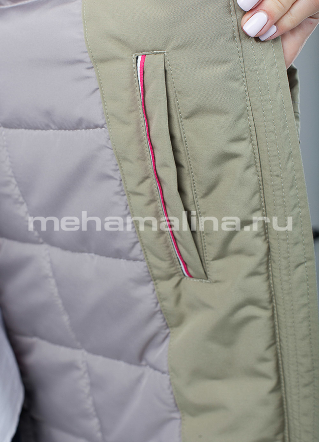 Парка зимняя с мехом модель № П-286 универмаг малина