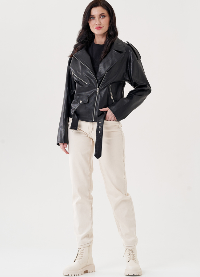 фото Куртка косуха из эко кожи  модель № 24444