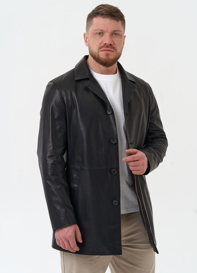 Мужской пиджак из натуральной кожи модель № 30060 универмаг малина Мужской пиджак из натуральной кожи модель № 30060 универмаг малина