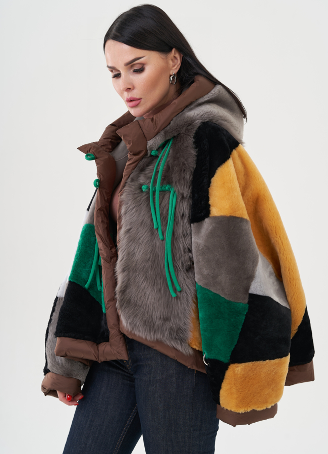 Женская куртка с капюшоном модель № 24944 в рассрочку