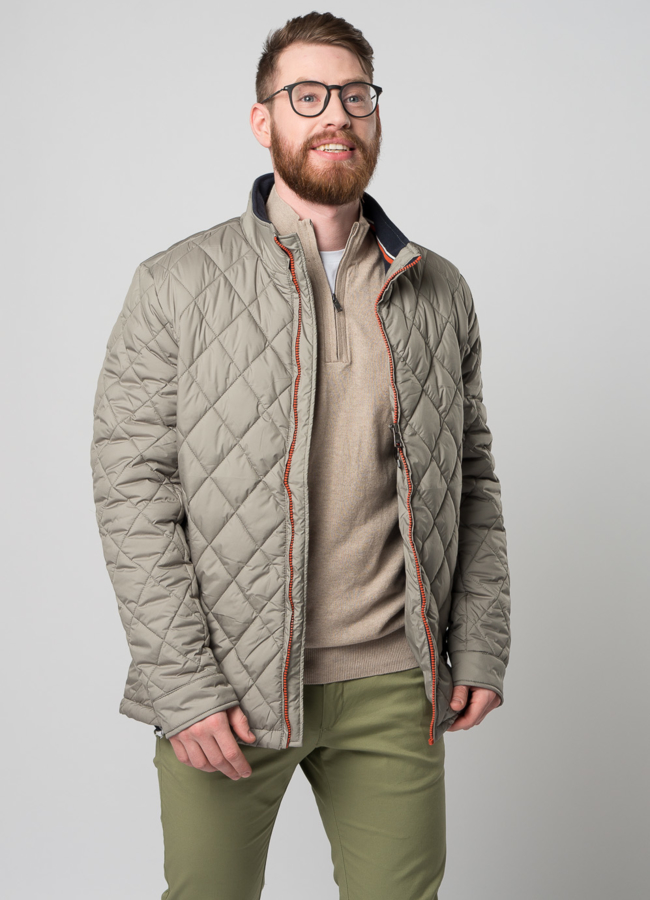 Мужская утепленная куртка на молнии модель № M9032 в рассрочку