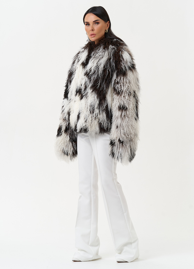 Женская шуба из меха ламы модель № 31038 универмаг малина Женская шуба из меха ламы модель № 31038 универмаг малина