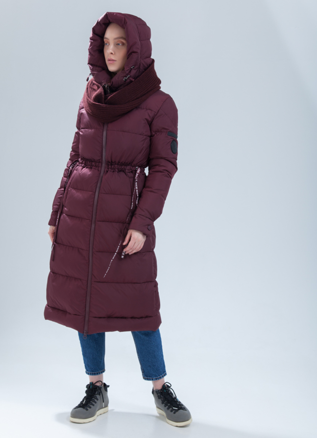 Пуховик женский на биопухе модель № П-361 в рассрочку