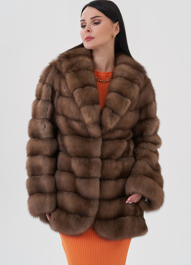 фото Шуба из куницы  модель № 80686