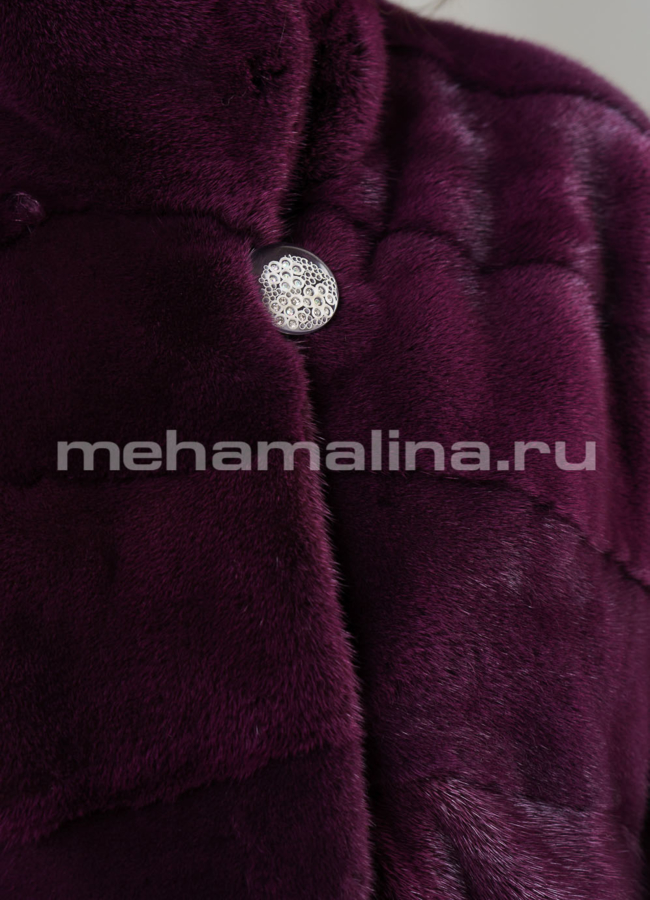 Шуба из норки модель № S-652 универмаг малина