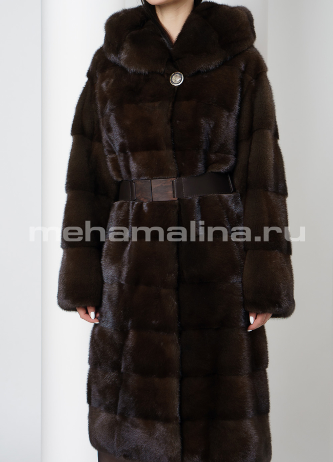 Шуба из норки модель № S-713 универмаг малина