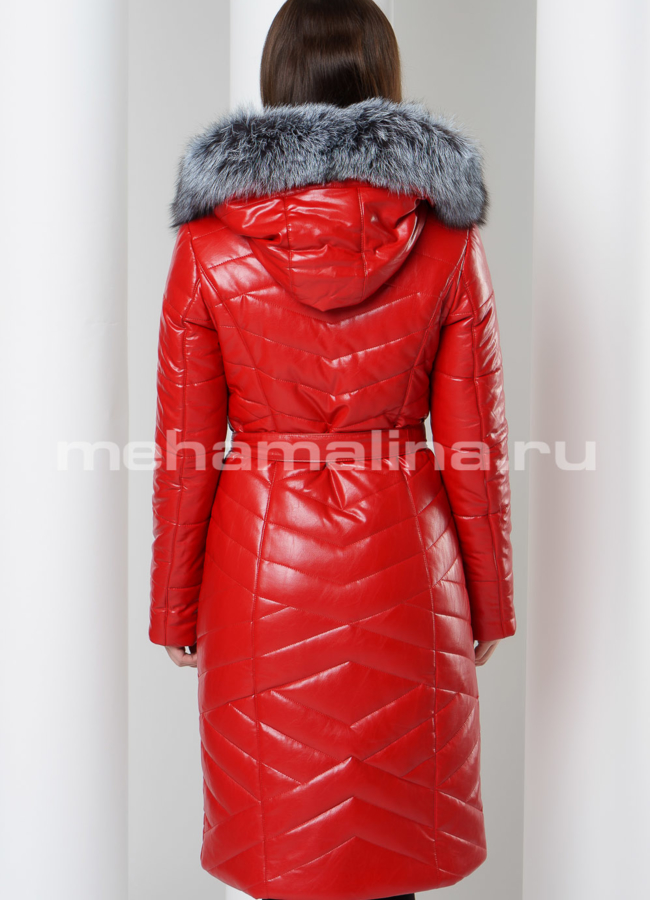 Пуховик с меховой отделкой модель № 8799 в кредит
