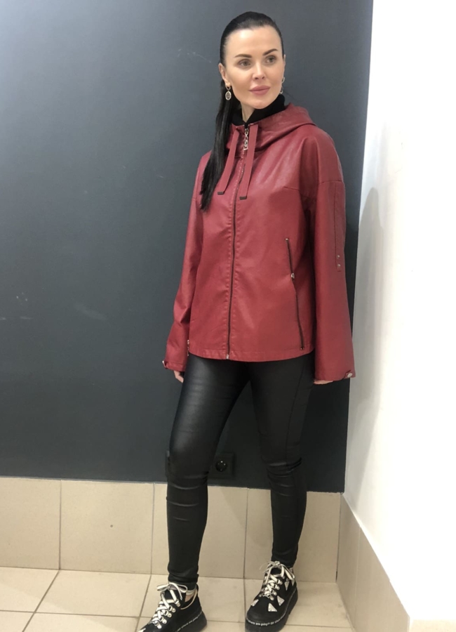Куртка из эко кожи модель № 582-6 универмаг малина