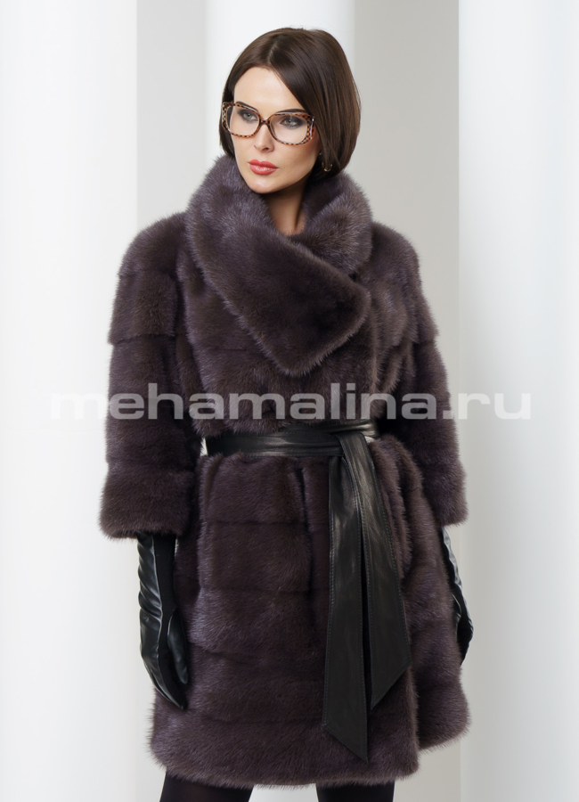 Норковая шуба модель № S-461 универмаг малина