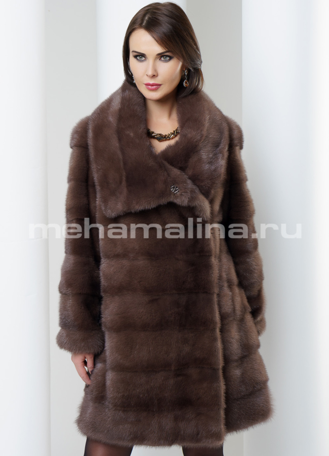 Шуба из норки модель № S-468 универмаг малина