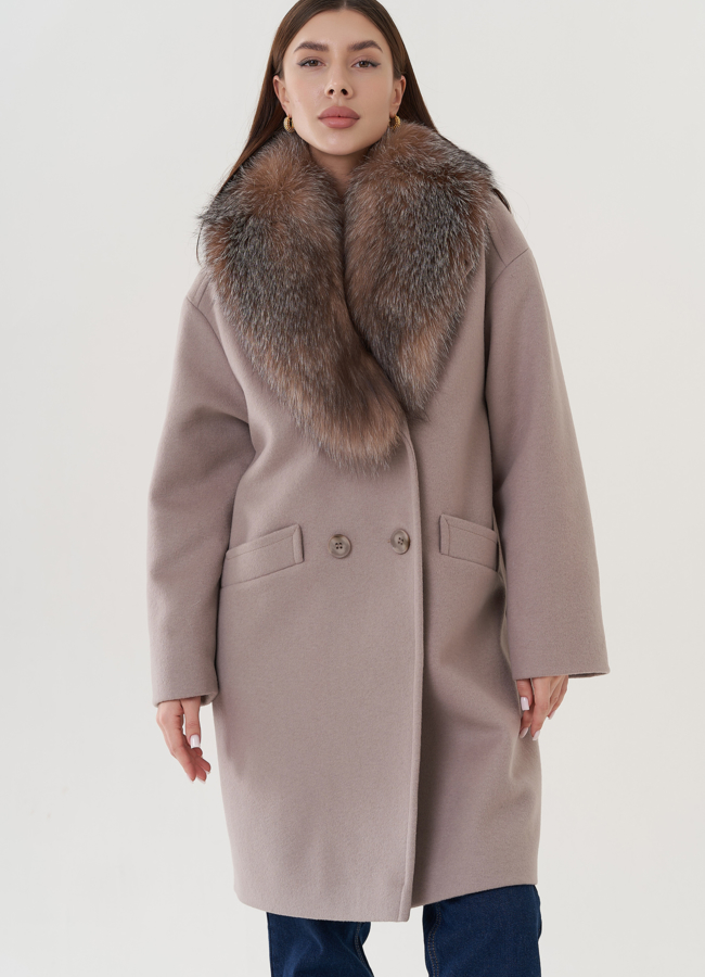 фото Полупальто утепленное с английским воротником  модель № 25879