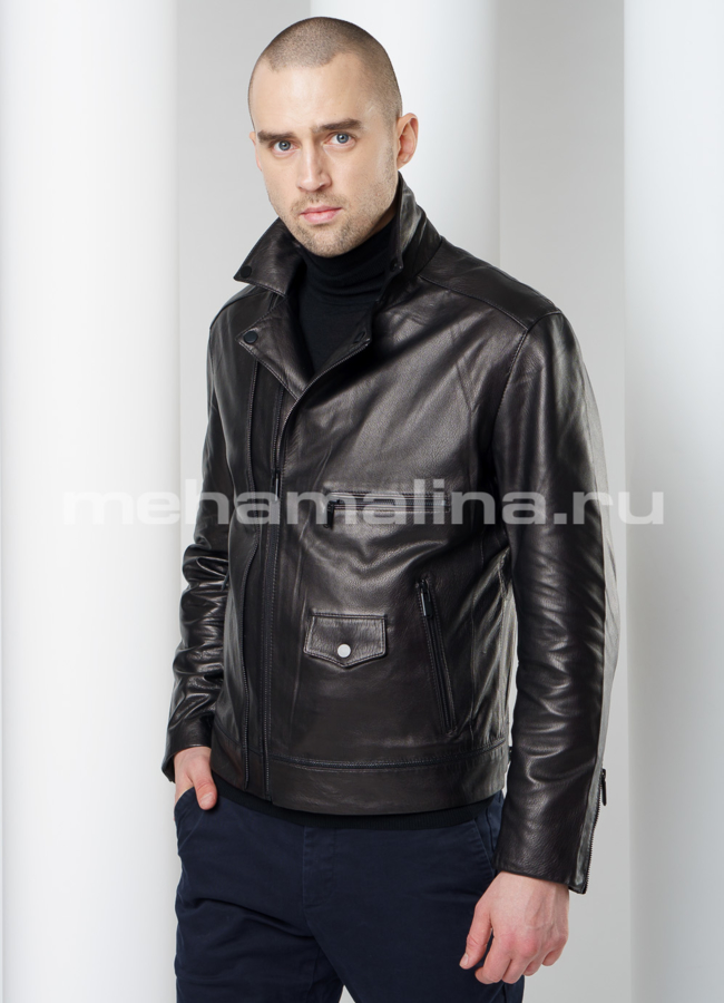 Куртка из натуральной кожи модель № KP-210 универмаг малина