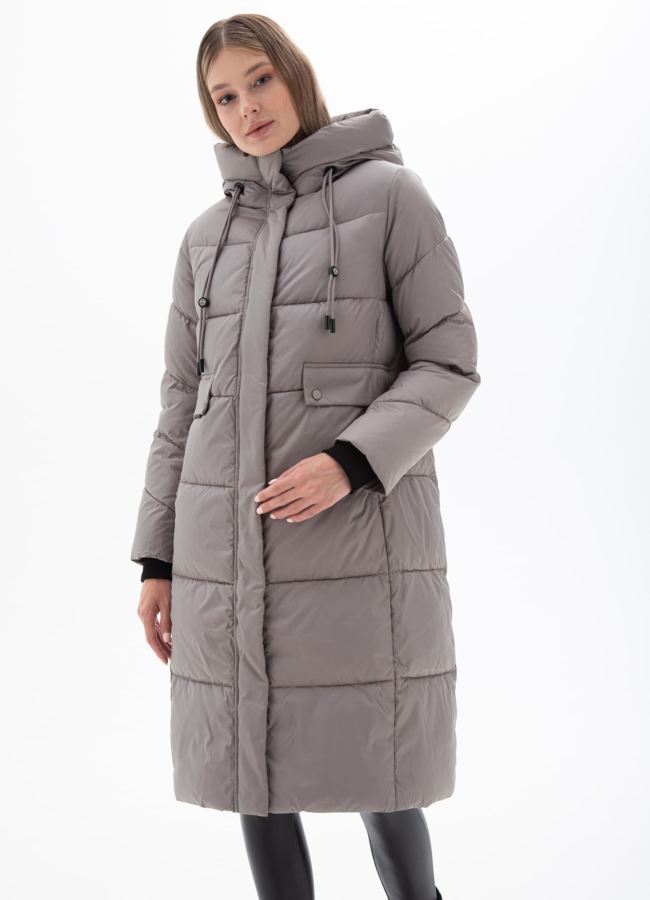 Пуховик женский с капюшоном  модель № 25511 в кредит