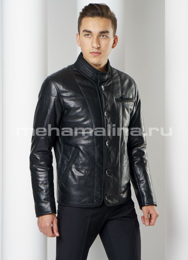 фото Кожаная куртка модель № KP-225