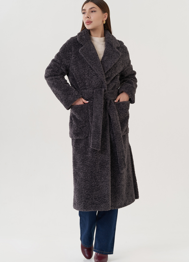 фото Пальто женское с английским воротником  модель № 25948