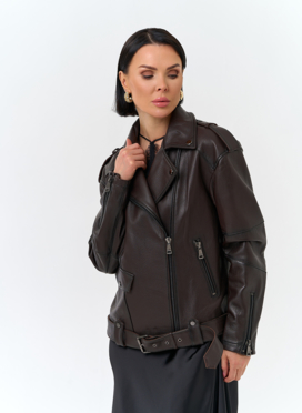 Женская косуха из натуральной кожи