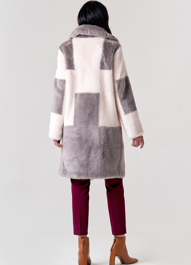 фото Женское полупальто из шерсти модель № 21142