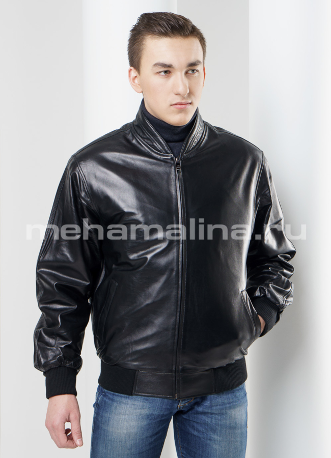 Куртка на молнии модель № KP-137 меха малина