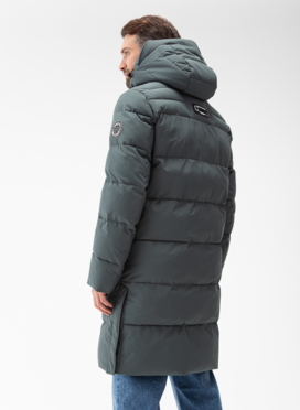 Мужской пуховик с капюшоном 