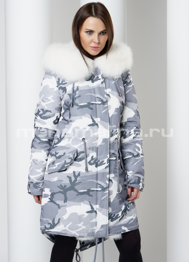 Меховая парка модель № П-209 универмаг малина