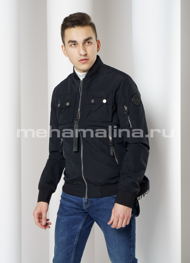 Куртка бомбер с накладными карманами модель № 5310 универмаг малина