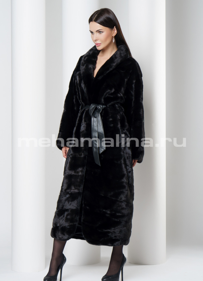 Норковая шуба модель № S-705 универмаг малина