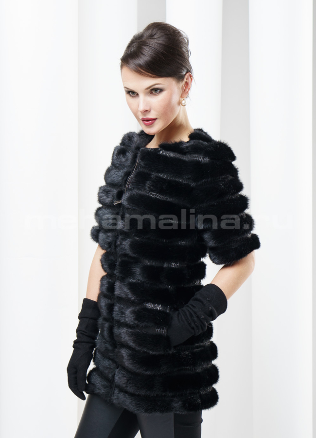фото Жилет из норки  модель № M-14 