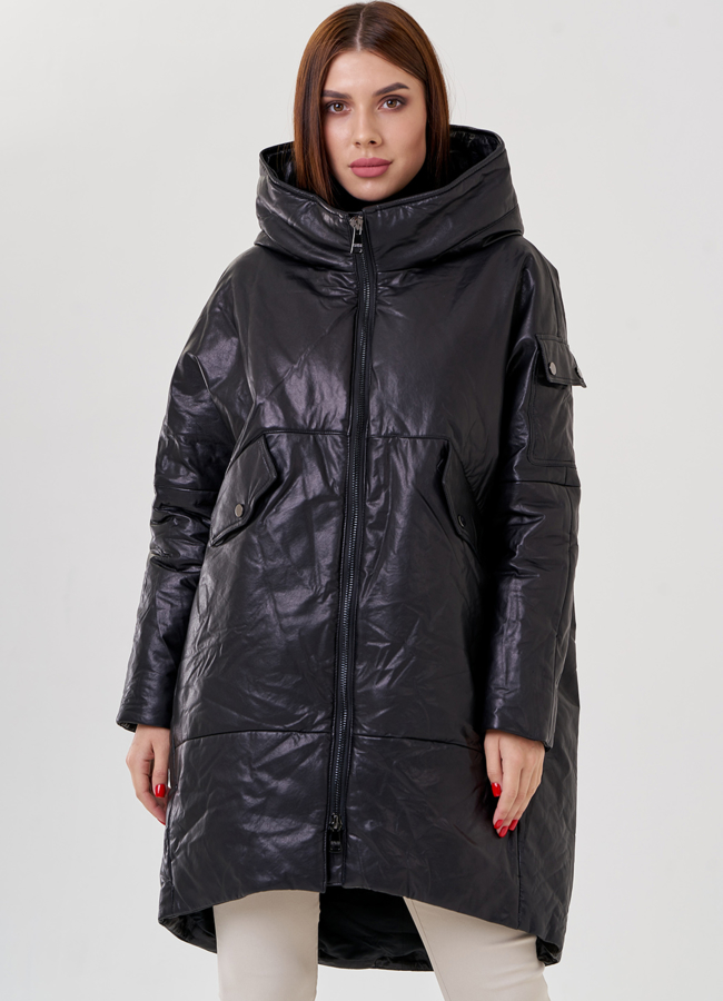 Пуховик из натуральной кожи модель № 79065 универмаг малина Пуховик из натуральной кожи модель № 79065 универмаг малина