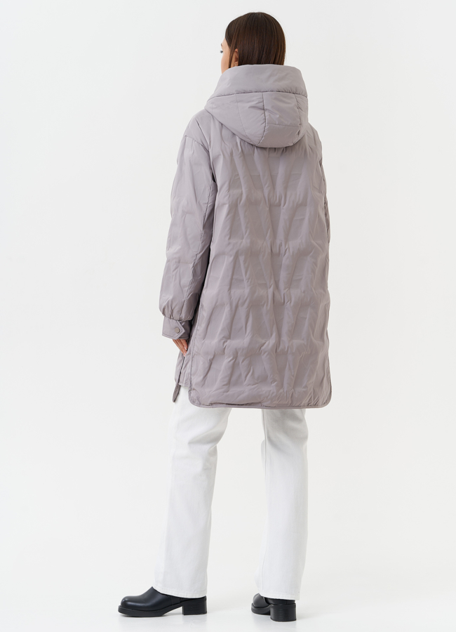 Женское стеганое пальто модель № 27881 универмаг малина