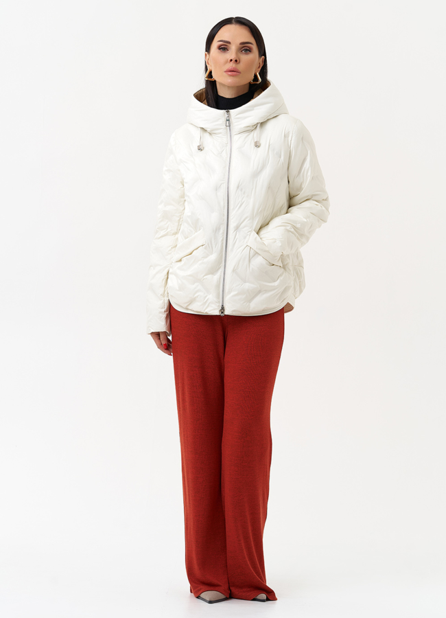 Женская утепленная куртка с капюшоном модель № 29945 в рассрочку