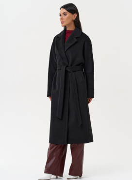 Женское пальто черного цвета