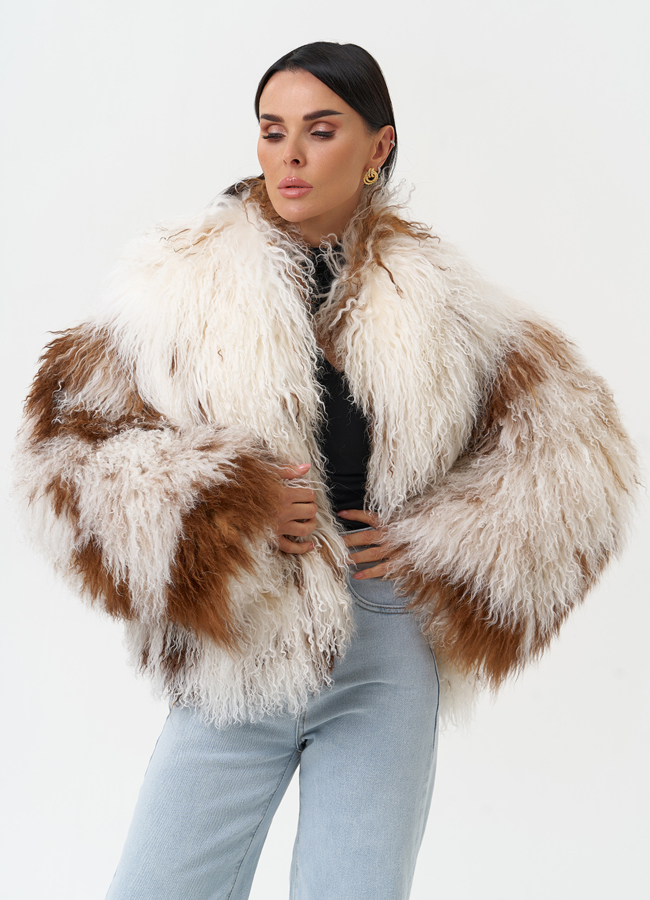 Женская шуба из меха ламы модель № 31038 универмаг малина Женская шуба из меха ламы модель № 31038 универмаг малина