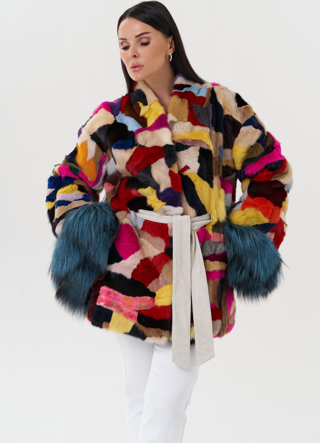 Женская шуба из норки  модель № 27622 в кредит