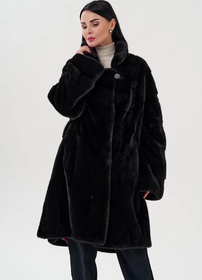 Шуба из греческой норки модель № S-646 универмаг малина