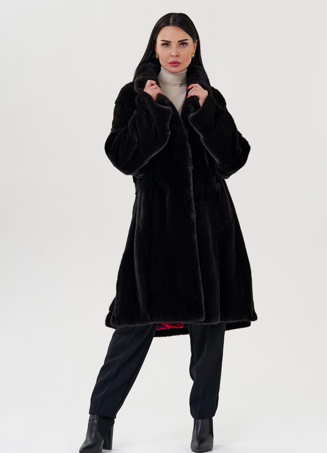 Шуба из греческой норки модель № S-646 универмаг малина