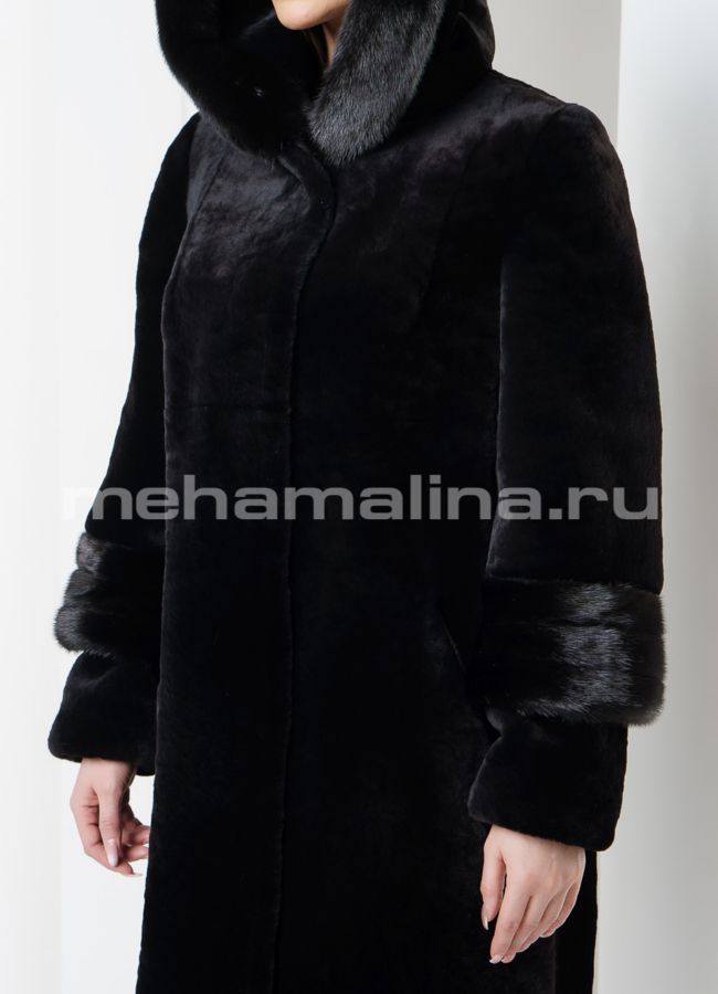 Шуба мутон модель № S-563 универмаг малина