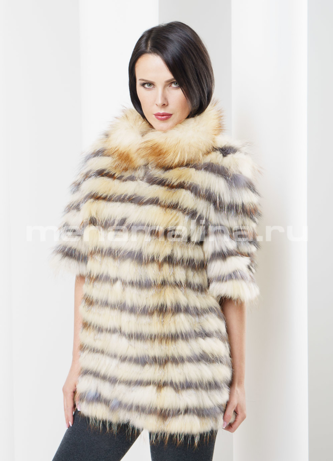 фото Меховой жакет из чернобурки модель № M-53