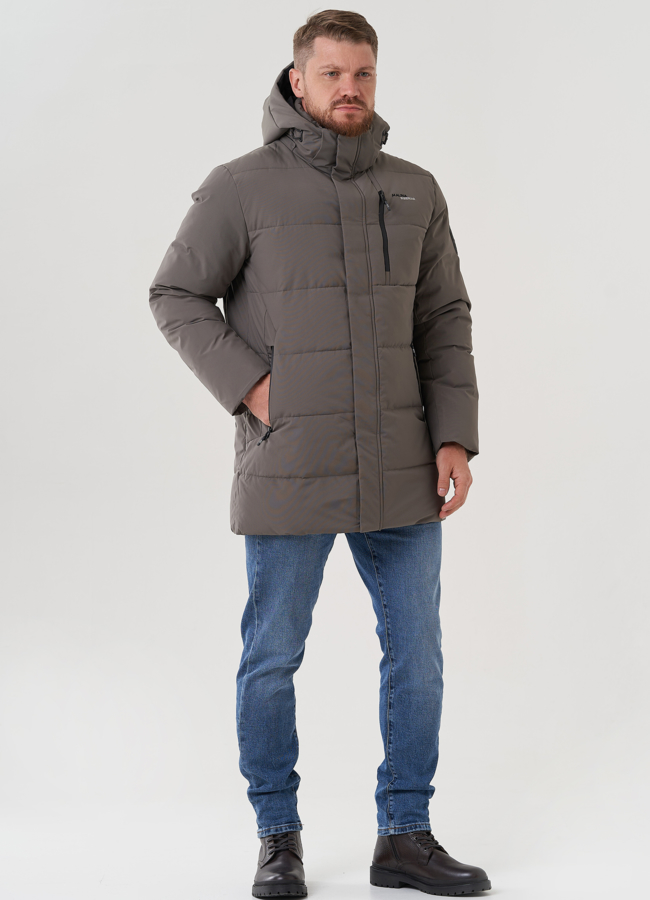 фото Пуховик мужской с капюшоном  модель № 82400, 82424
