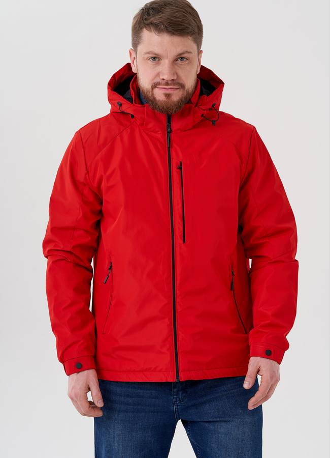 Мужская куртка красного цвета модель № 24351 универмаг малина