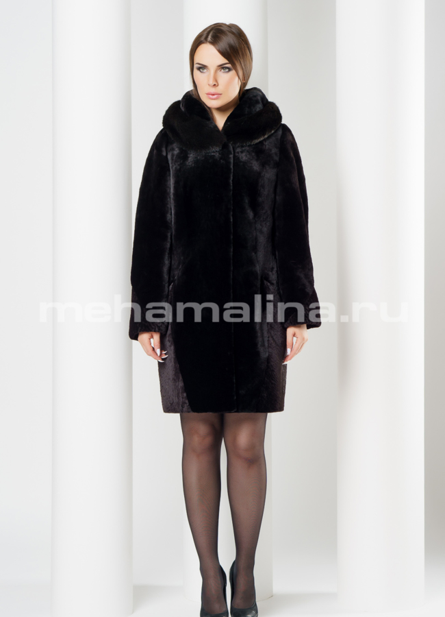 Шуба из мутона модель № S-604 в рассрочку