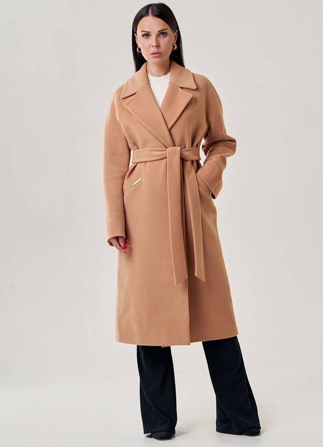 Светлое женское пальто  модель № 22940 в рассрочку