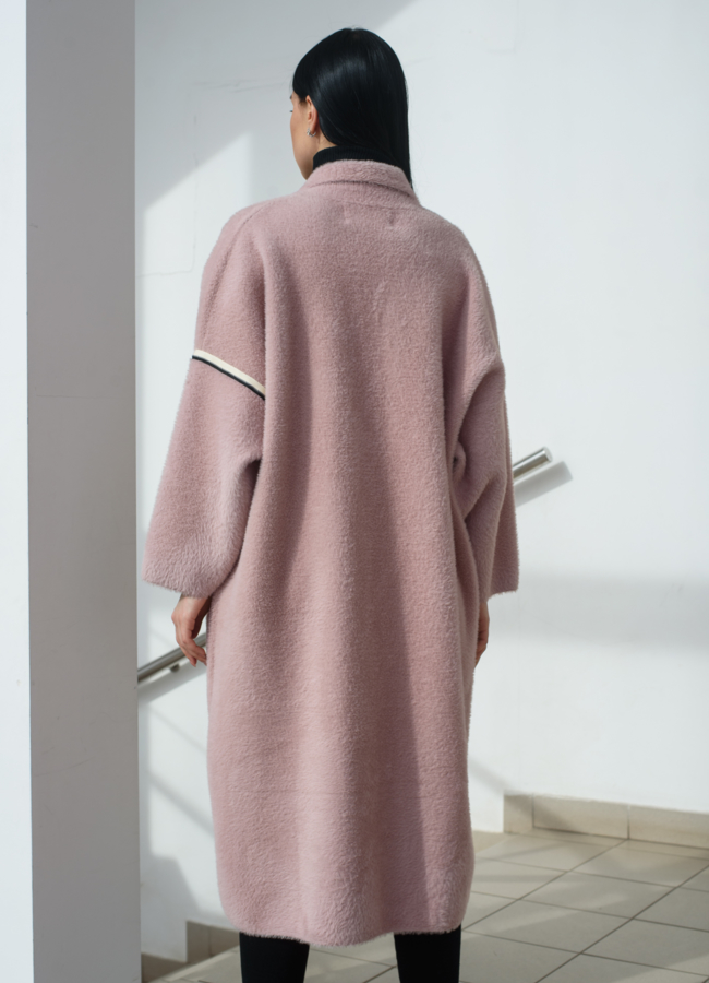 Женский кардиган оверсайз с английским воротником  модель № 22482 универмаг малина