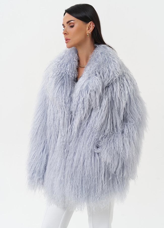 Женская шуба из меха ламы модель № 30633 в рассрочку Женская шуба из меха ламы модель № 30633 в рассрочку