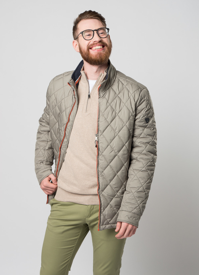 Мужская утепленная куртка на молнии модель № M9032 универмаг малина